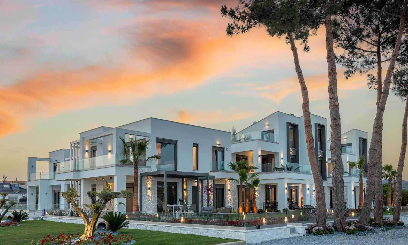 Kourtidis Group residences at sunset