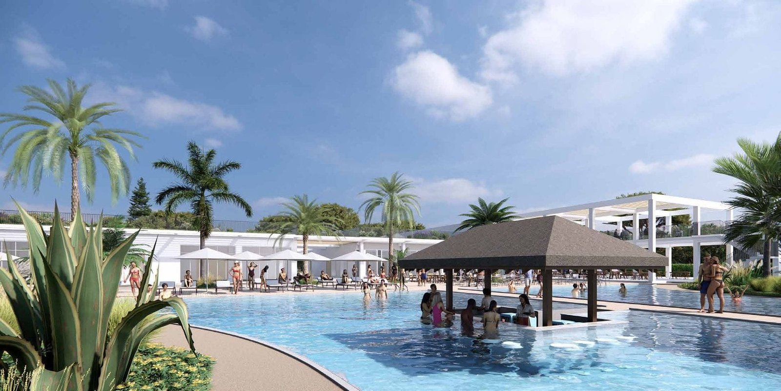 Swim-up pool bar at The Great Resort